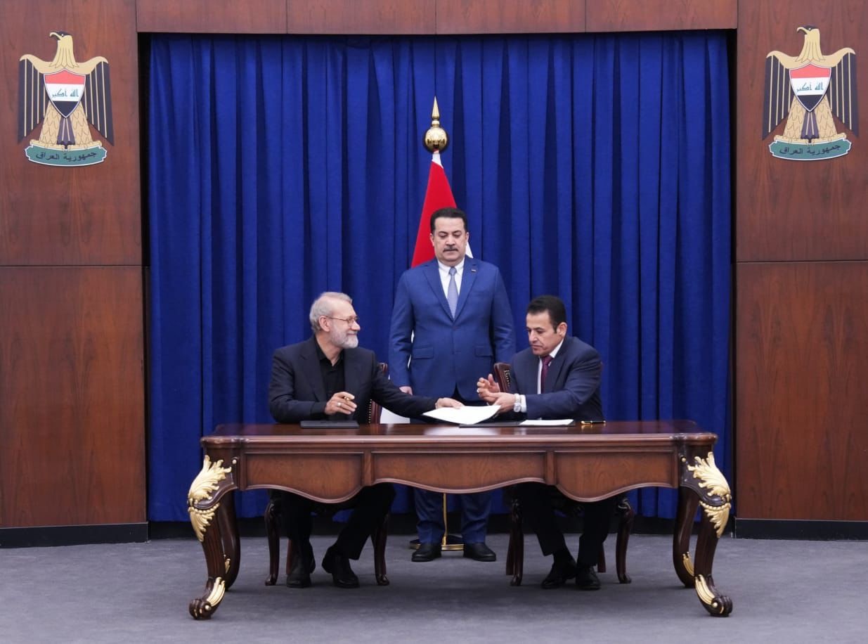 امضای توافق امنیتی و طرح اتصال ریلی بغداد و تهران امضای توافق امنیتی و طرح اتصال ریلی بغداد و تهران
